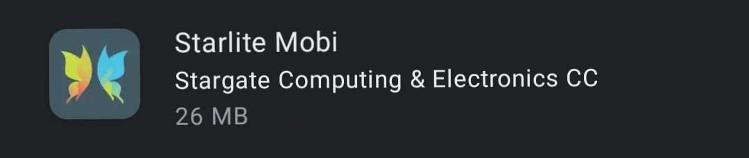 Starlite Mobi Example